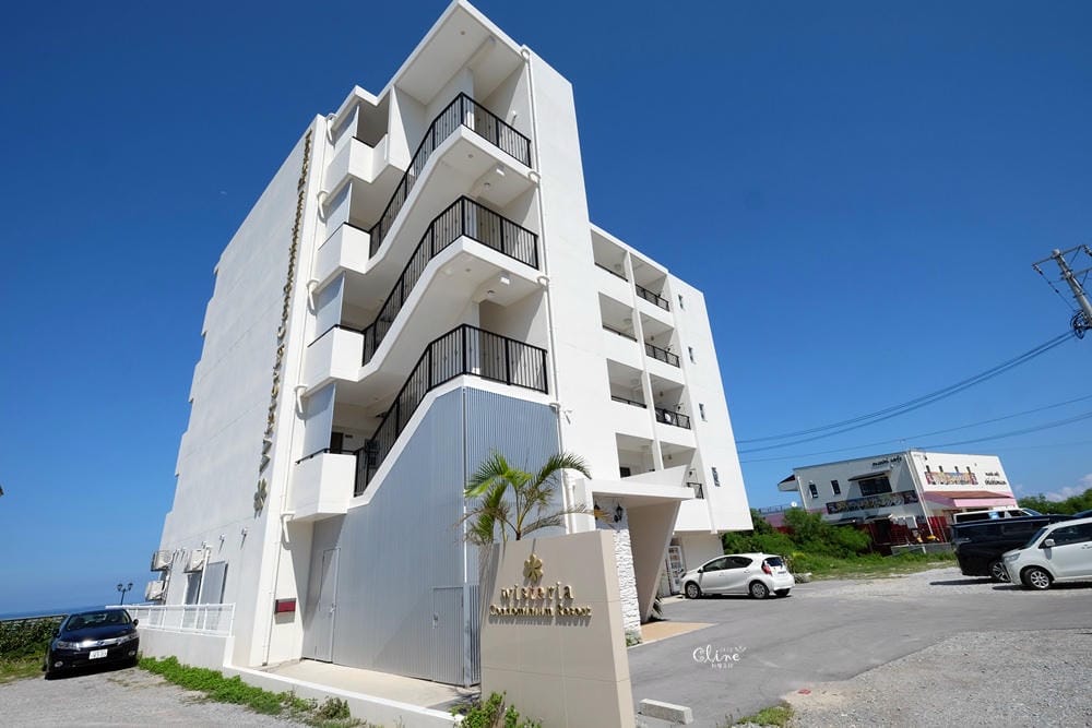 【沖繩住宿推薦】美麗海水族館2分鐘【Wisteria Condominium Resort紫藤公寓】每個房間都有海景、小廚房&洗衣機