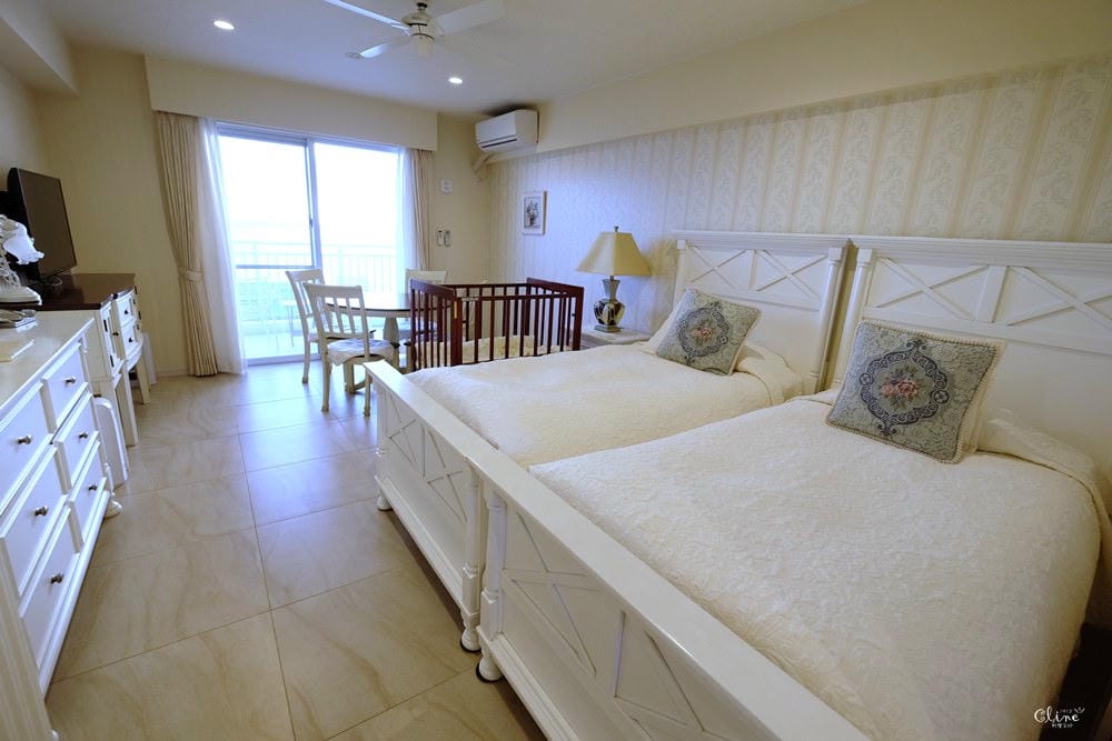 【沖繩住宿推薦】美麗海水族館2分鐘【Wisteria Condominium Resort紫藤公寓】每個房間都有海景、小廚房&洗衣機