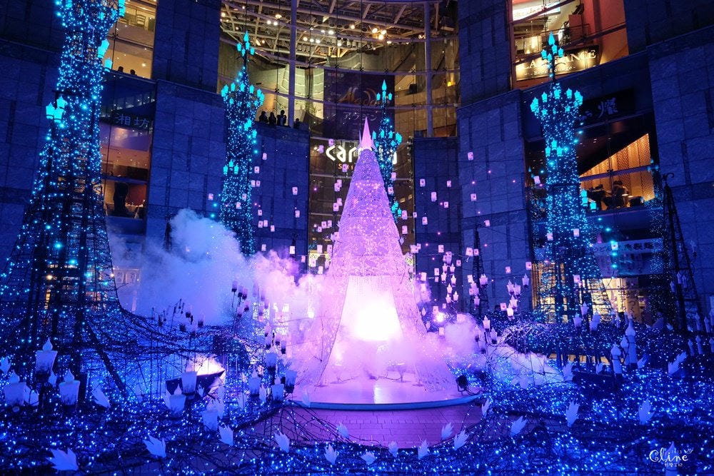 ▌2018東京聖誕燈飾▌東京最美【Caretta汐留浪漫點燈】冰雪奇緣、魔髮奇緣輪番上場