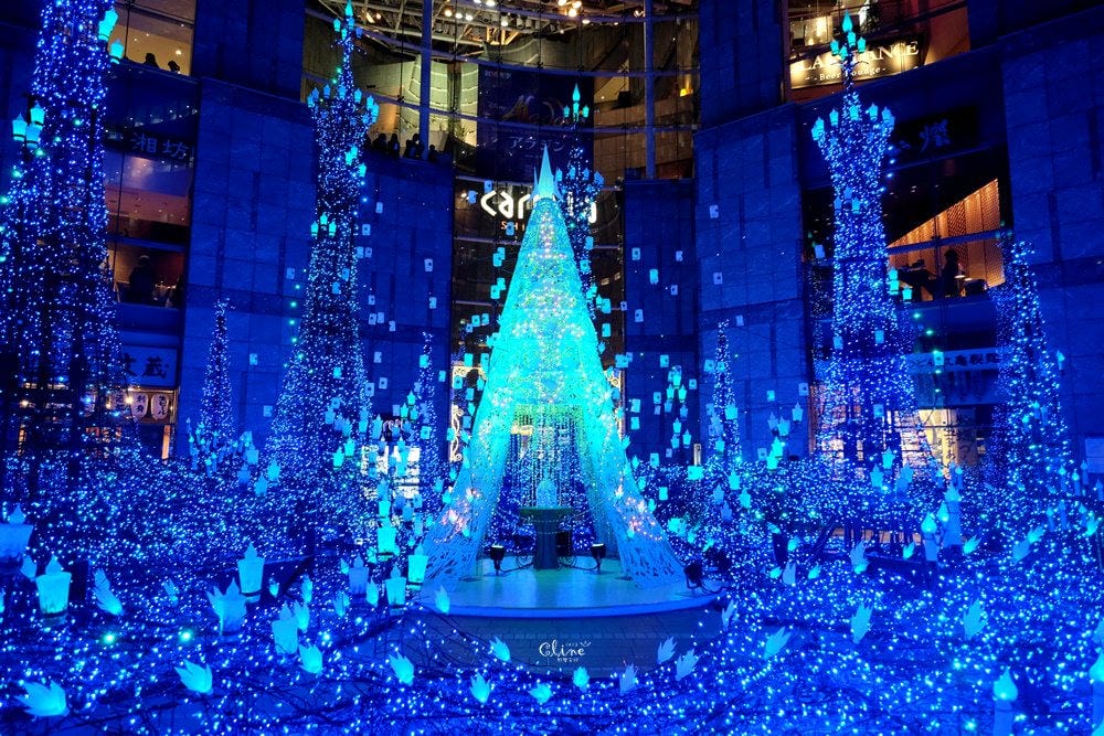 ▌2018東京聖誕燈飾▌東京最美【Caretta汐留浪漫點燈】冰雪奇緣、魔髮奇緣輪番上場