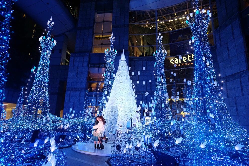▌2018東京聖誕燈飾▌東京最美【Caretta汐留浪漫點燈】冰雪奇緣、魔髮奇緣輪番上場