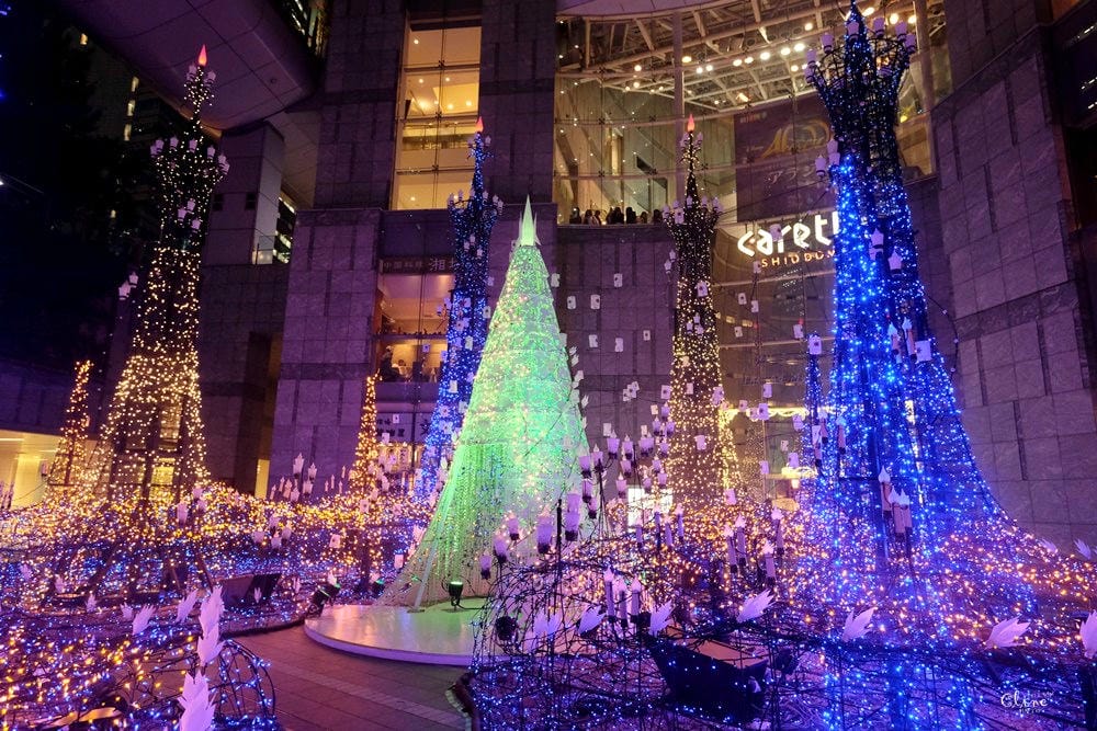 ▌2018東京聖誕燈飾▌東京最美【Caretta汐留浪漫點燈】冰雪奇緣、魔髮奇緣輪番上場