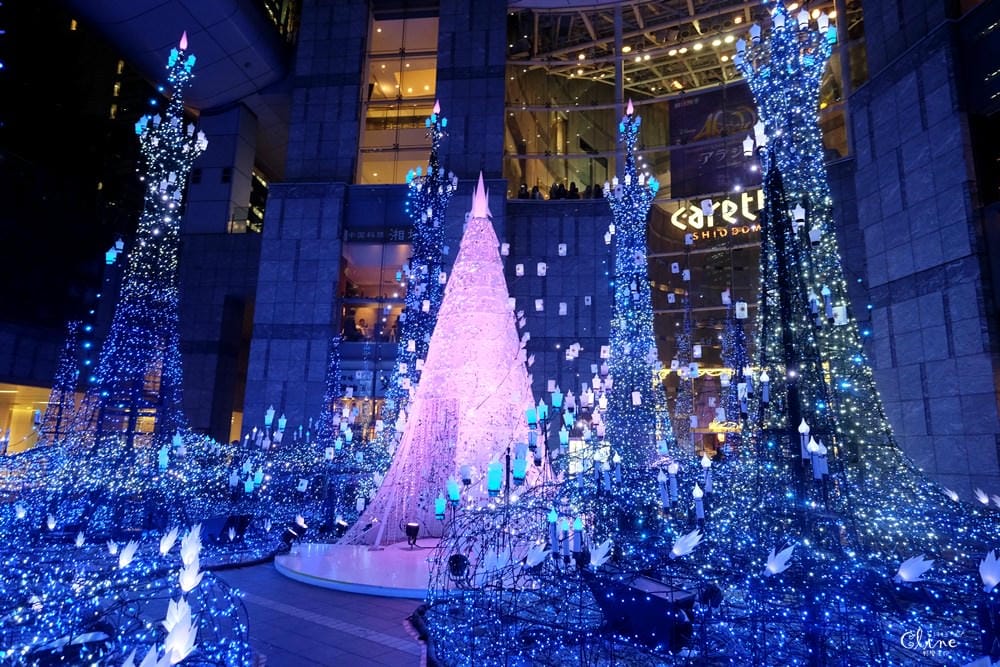 ▌2018東京聖誕燈飾▌東京最美【Caretta汐留浪漫點燈】冰雪奇緣、魔髮奇緣輪番上場
