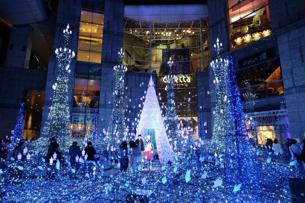 ▌2018東京聖誕燈飾▌東京最美【Caretta汐留浪漫點燈】冰雪奇緣、魔髮奇緣輪番上場