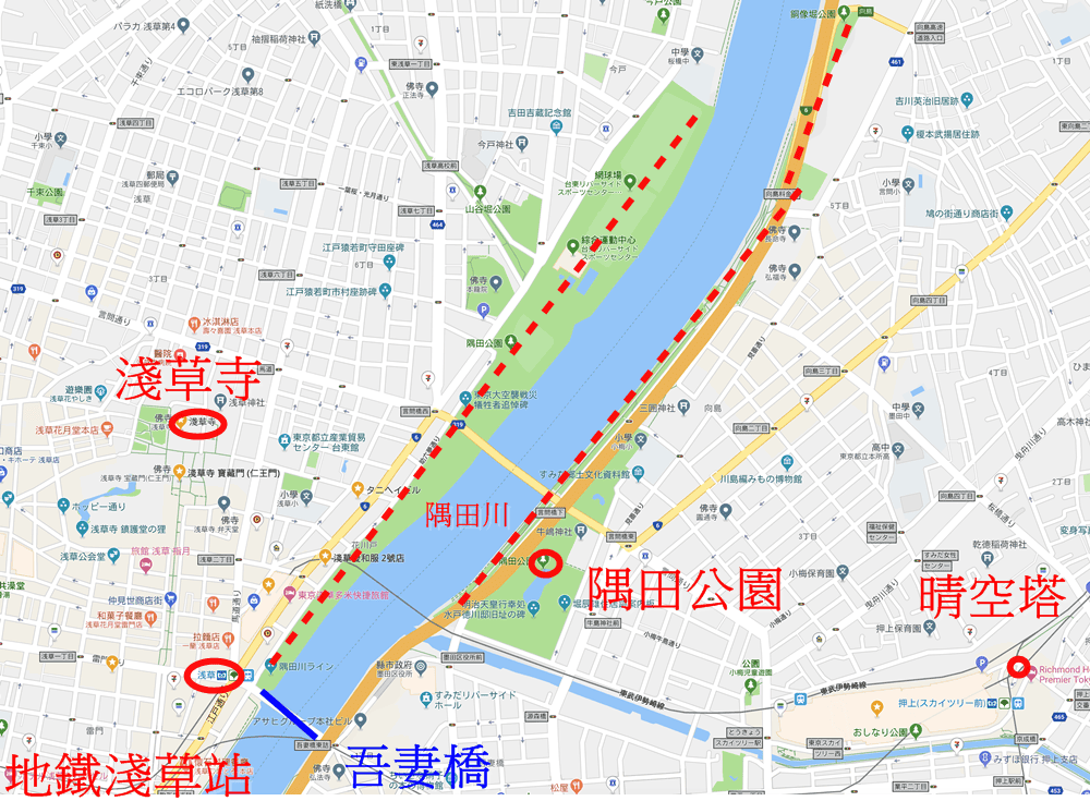▌東京賞櫻▌隅田公園櫻花河畔賞櫻。晴空塔就在眼前