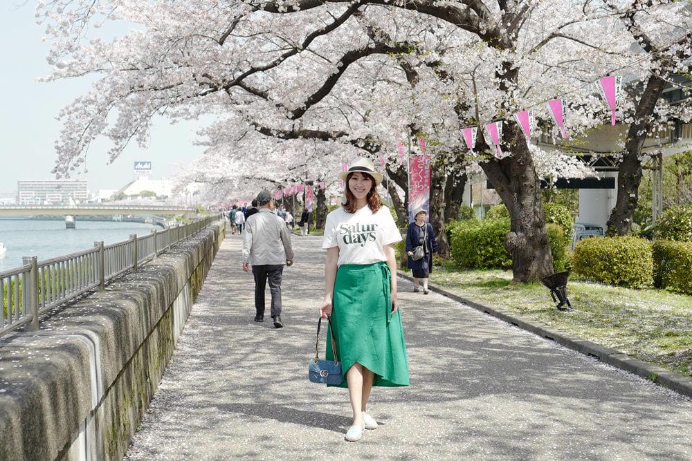 ▌東京賞櫻▌隅田公園櫻花河畔賞櫻。晴空塔就在眼前