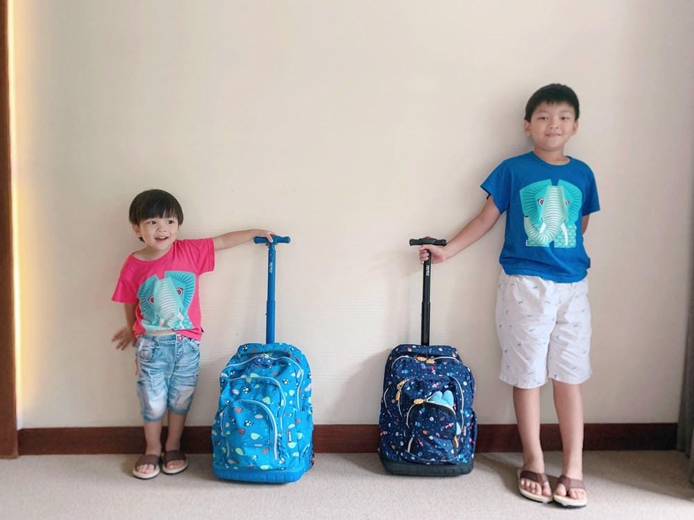 ▌已結團▌美國JWorld拉桿/後背多功能書包旅行箱(附保溫保冷餐袋)
