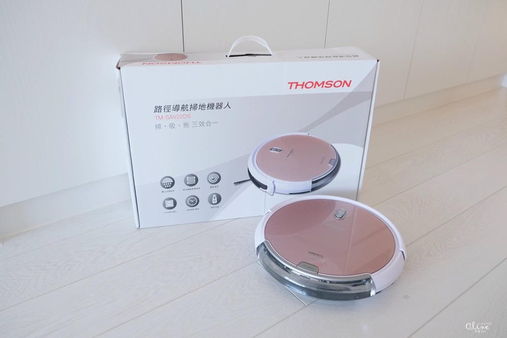 ▌團購▌CP值超高、掃吸拖三效合一【 THOMSON第三代路徑導航掃地機器人】 超美玫瑰金X主婦必備好幫手