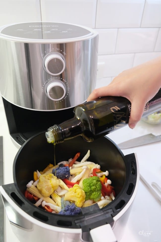 ▌限量新色▌超大容量【日本品牌Peconic 美型氣炸鍋】西班牙tuAceite冷壓初榨橄欖油X韓國矽膠墊X美國oxo餐夾