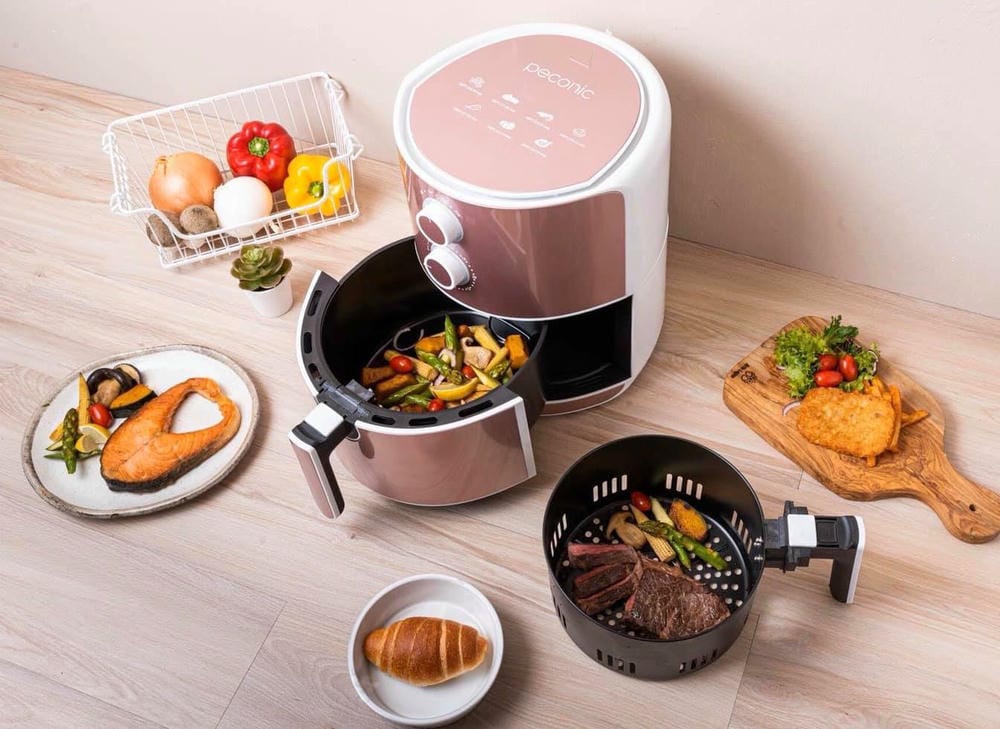 ▌限量新色▌超大容量【日本品牌Peconic 美型氣炸鍋】西班牙tuAceite冷壓初榨橄欖油X韓國矽膠墊X美國oxo餐夾