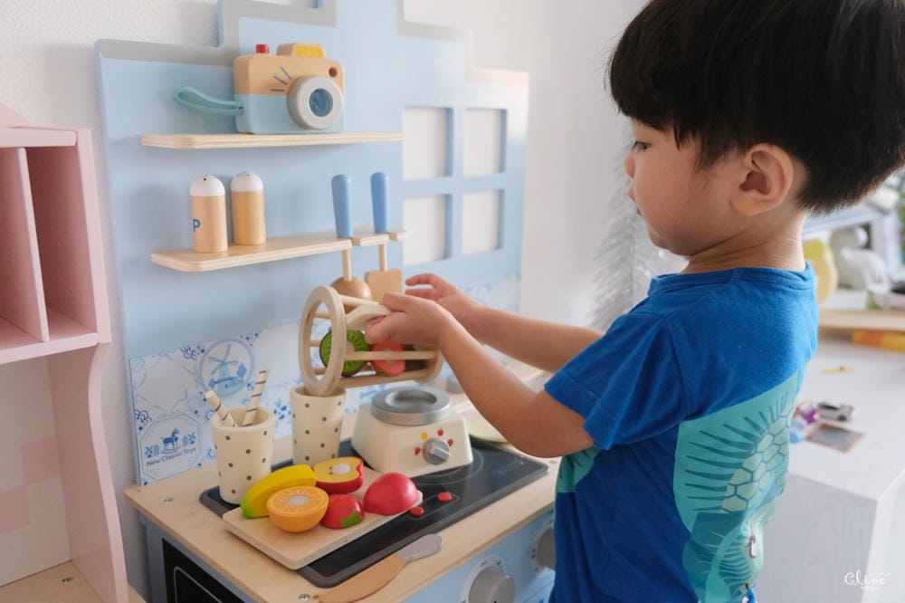 ▌團購▌北歐風質感玩具【荷蘭New Classic Toys木製廚房玩具組】配件豐富又可愛!