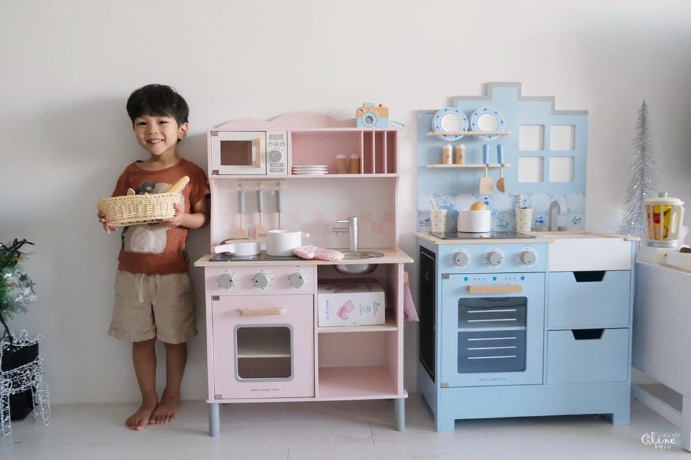 ▌團購▌北歐風質感玩具【荷蘭New Classic Toys木製廚房玩具組】配件豐富又可愛!