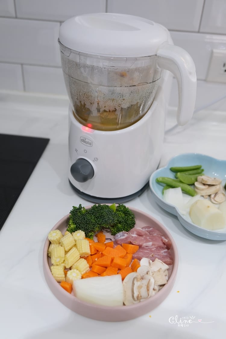 ▌團購▌第一次做副食品就上手【chicco多功能食物調理機】切割、加熱、蒸煮、攪碎一機搞定