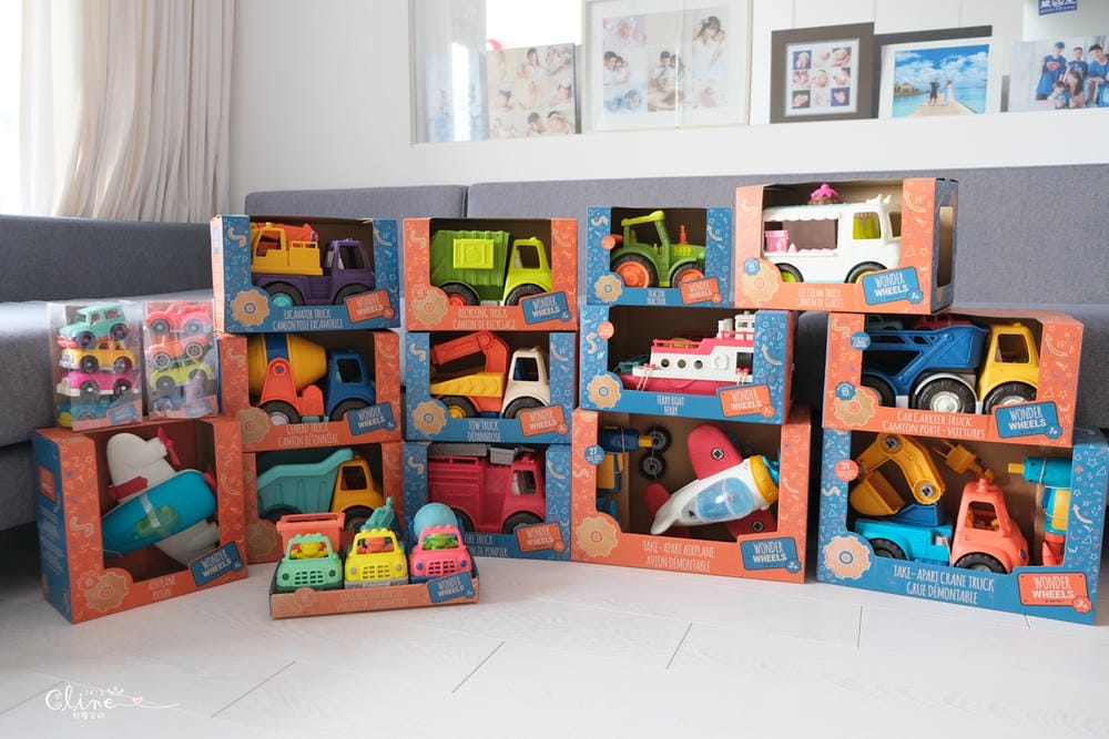 ▎限量團購▎讓男孩們瘋狂的美國B.toys 副牌Wonder Wheels玩具車。Driven系列工程車。Radio Flyer 系列車款