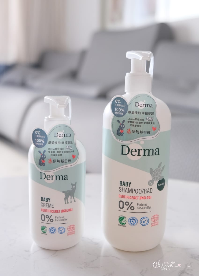 ▏團購▏平價不傷荷包! 丹麥 Derma有機低敏認證寶寶洗護系列(異膚、敏感肌皆適用)