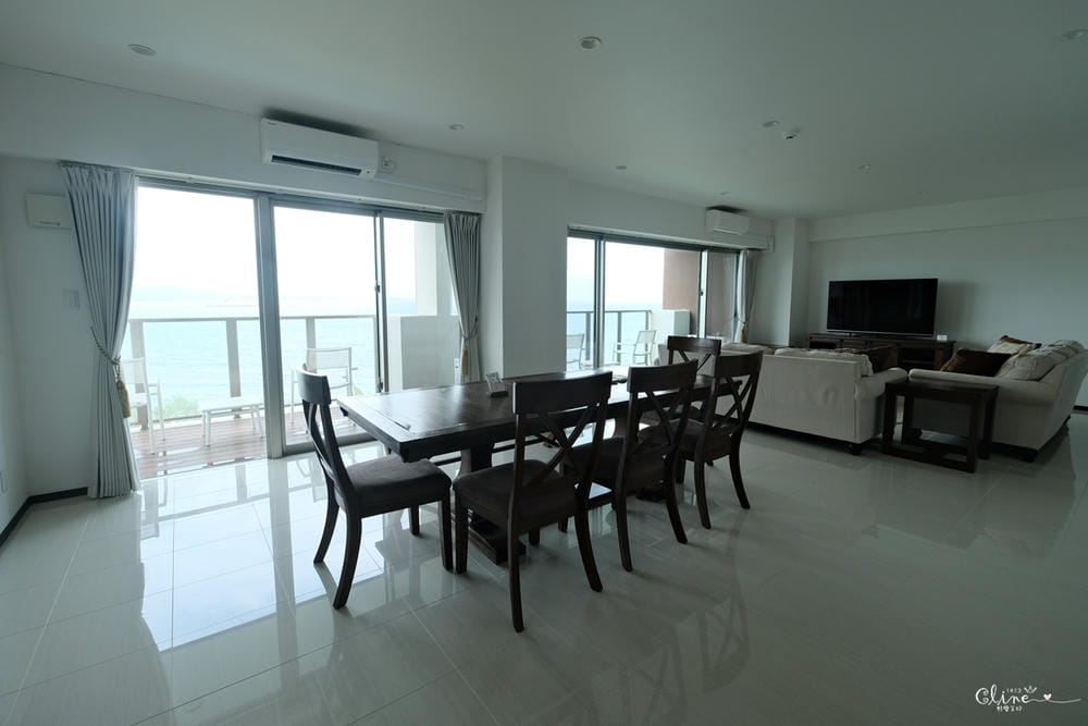 ▌沖繩海景飯店推薦▌宇流麻藏身處酒店 (HIDEOUT OKINAWA URUMA)無敵海景，泳池，廚房，洗烘衣機