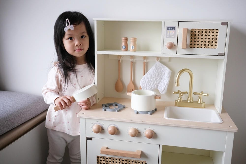 ▌團購▌北歐風質感玩具【荷蘭New Classic Toys木製廚房玩具組】配件豐富又可愛!