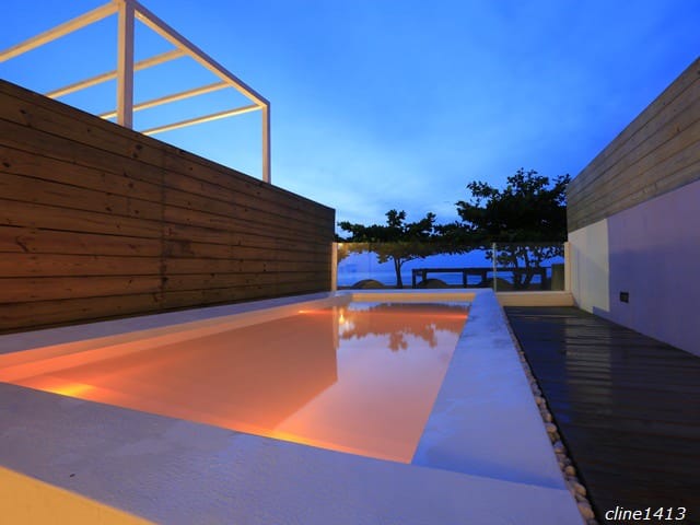 ▌墾丁海景民宿推薦▌碧海晴天二館♥後面有灣Hooope Inn♥無敵海景泳池民宿