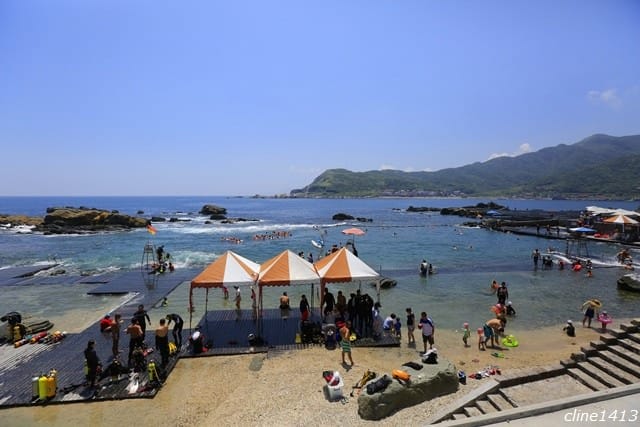 ▌北台灣戲水景點▌東北角超讚天然泳池♥龍洞灣海洋公園♥玩水、浮潛、生態、烤肉。夏日戲水大推(北部親子景點/北部戲水景點)