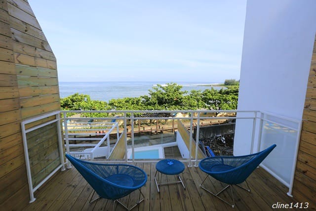 ▌墾丁海景民宿推薦▌碧海晴天二館♥後面有灣Hooope Inn♥無敵海景泳池民宿