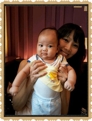 ▌三寶媽碎碎念▌小王子四個月囉!超可愛的收涎餅乾♥NIJI cupcake♥給他吃甜甜