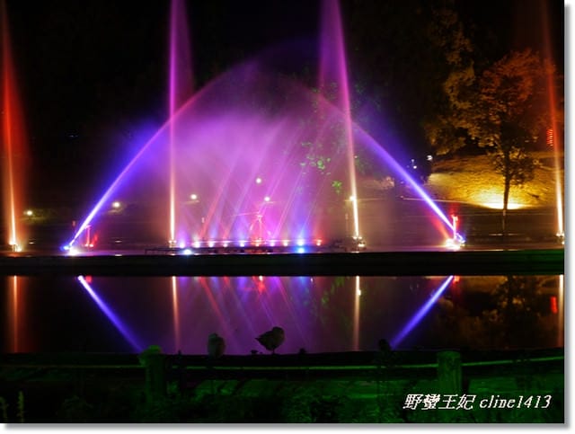▌南投清境▌夜晚比白天更美麗的[清境小瑞士]˙夜間水舞
